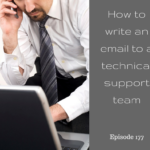 How to write an email to a technical support team
