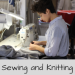 sewing and knitting
