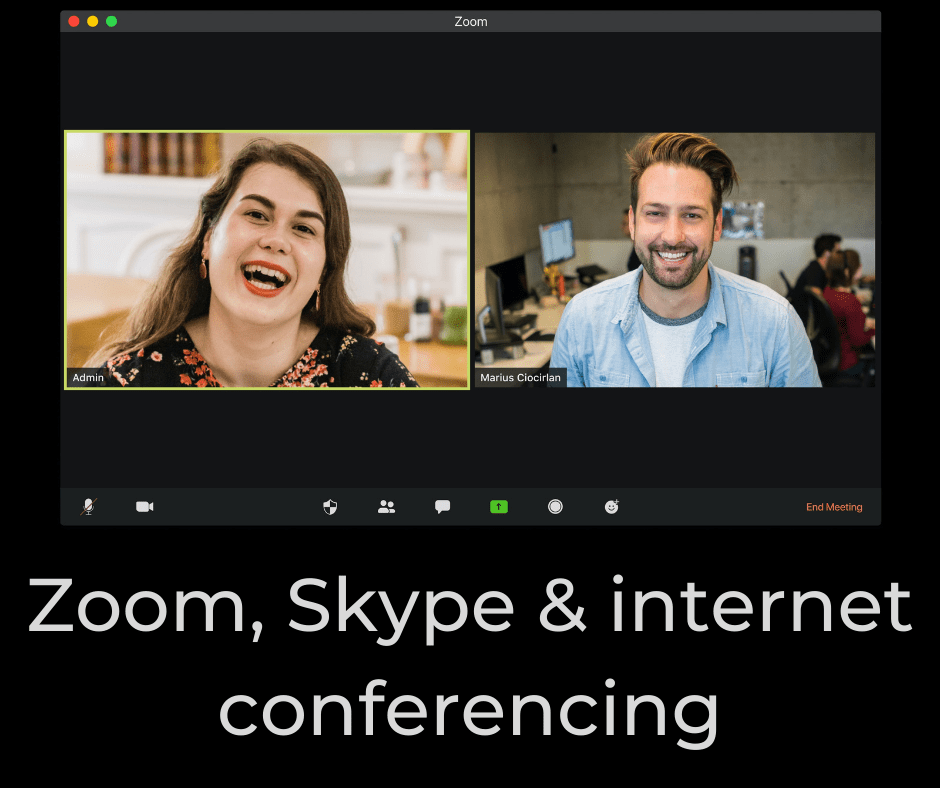 Zoom, Skype and internet conferencing vocabulary