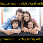 Singular nouns with plural verbs