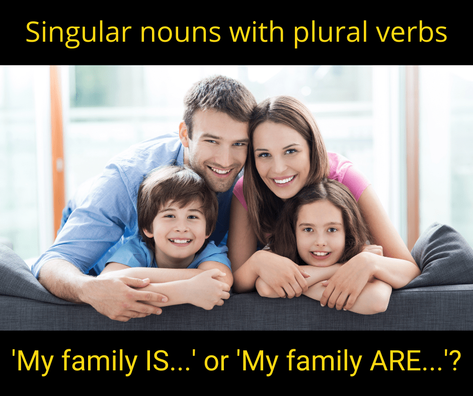 Singular nouns with plural verbs