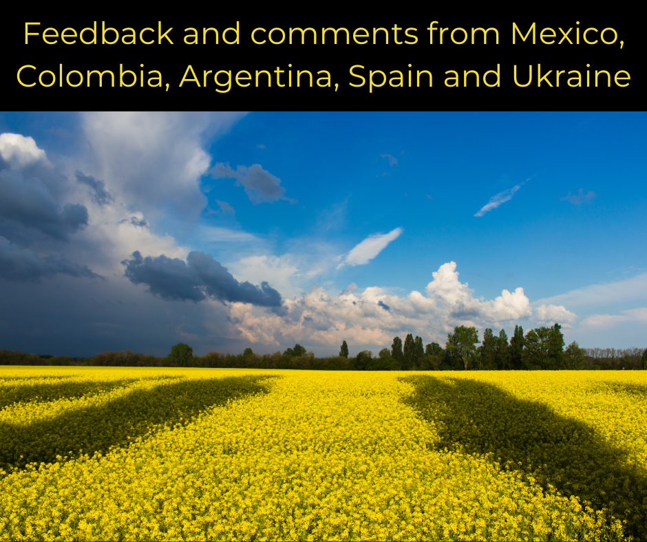 Questions and comments from Mexico, Colombia, Argentina, Spain and Ukraine - AIRC439