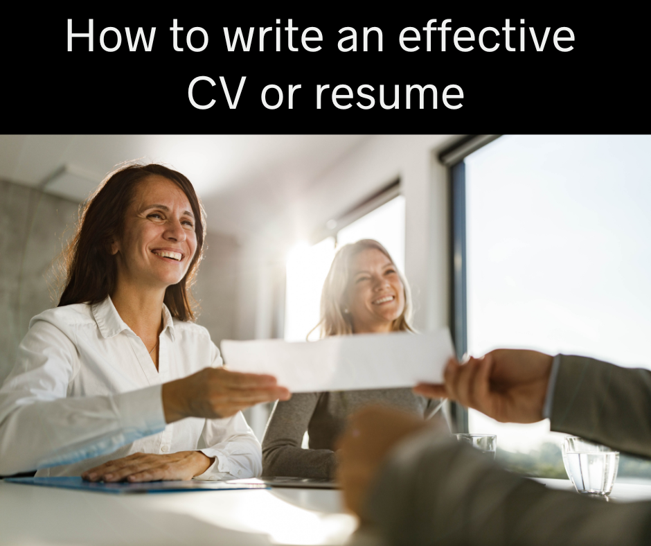 How to write a good CV in English