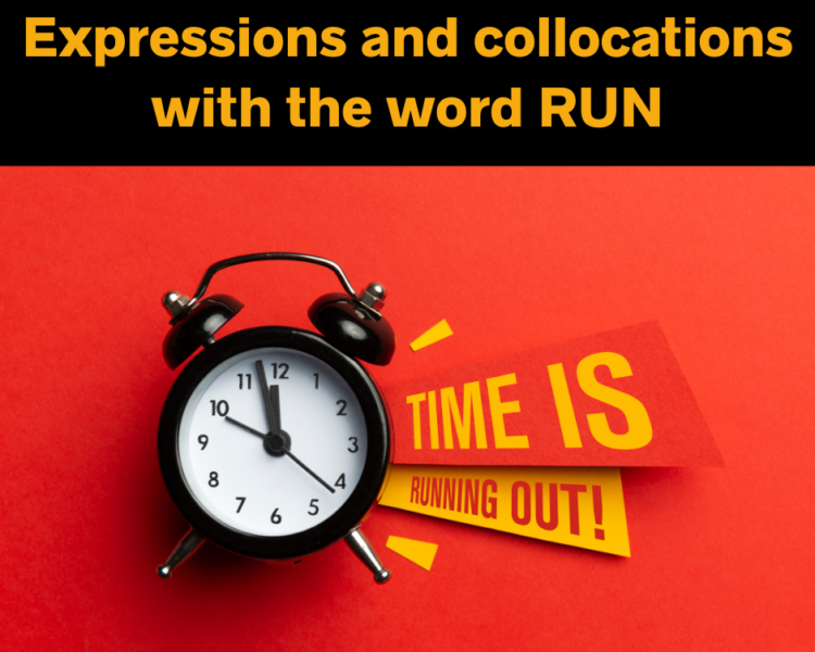 Expressions and collocations with the word RUN