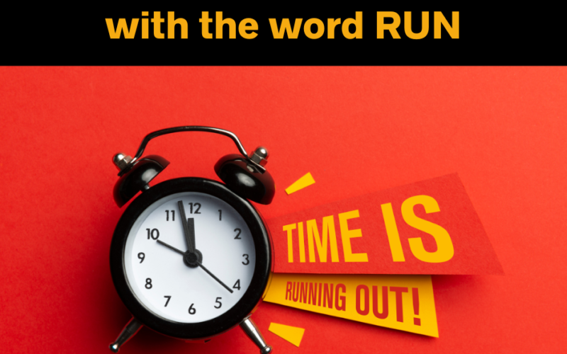 Expressions and collocations with the word RUN