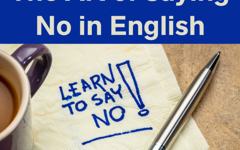 How to say no in English