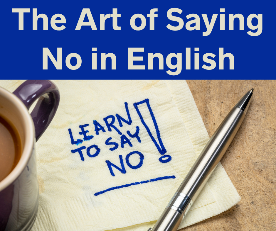 How to say no in English