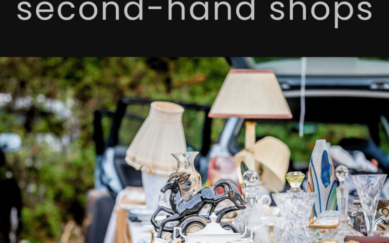 Car boot sales and second-hand shops