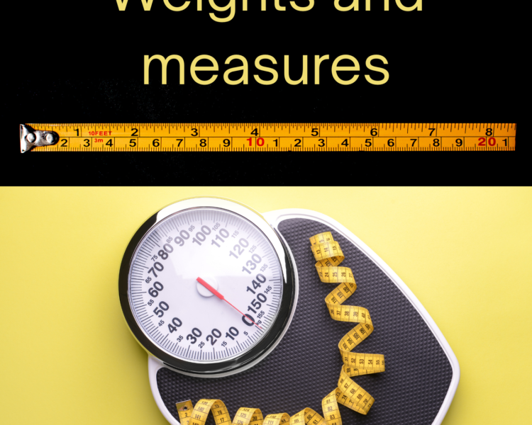 Imperial and metric weights and measures