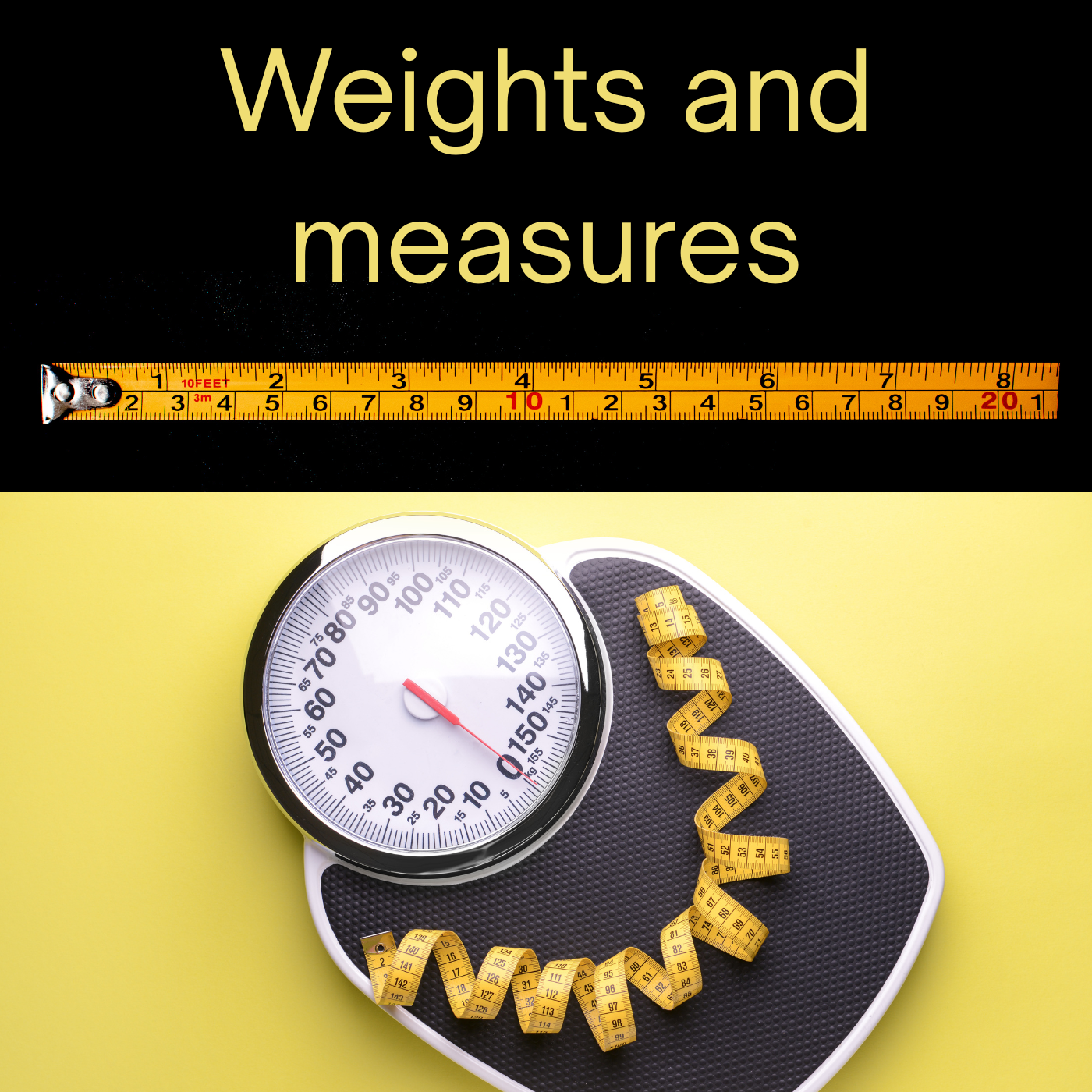 Imperial and metric weights and measures