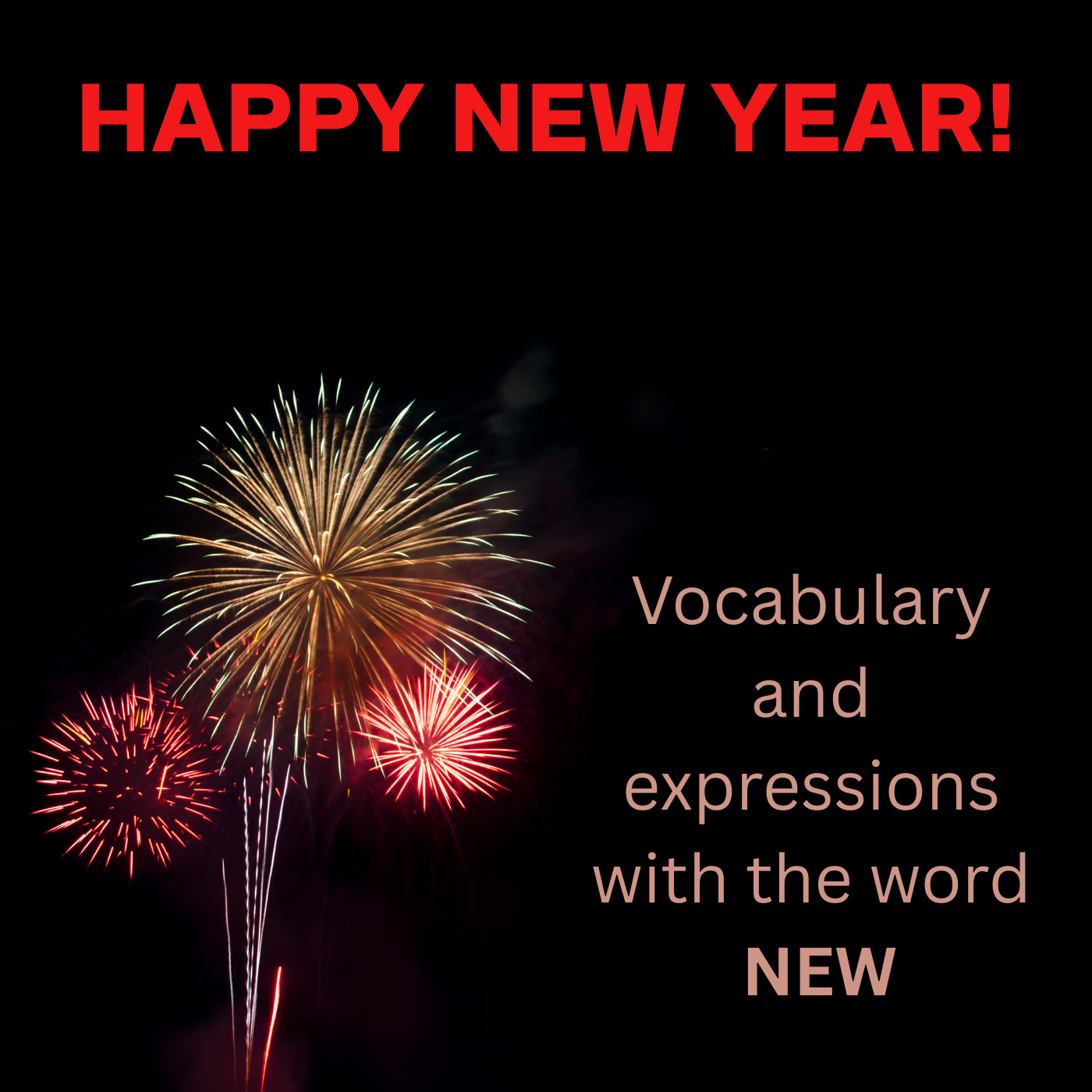 A Brand NEW Year: Vocabulary and expressions with the word ‘new’