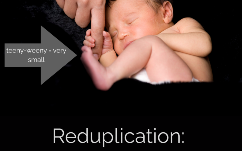 Reduplication: words that are repeated - AIRC640